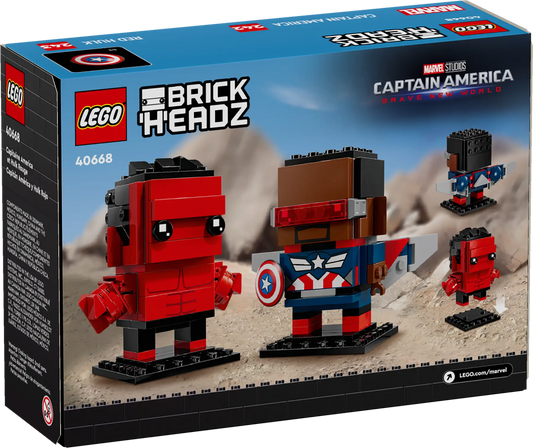 LEGO BrickHeadz: Marvel 40668 Captain America & Red Hulk